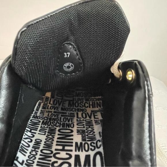 Love Moschino Black and White Sneakers size 37 - Picture 4 of 6